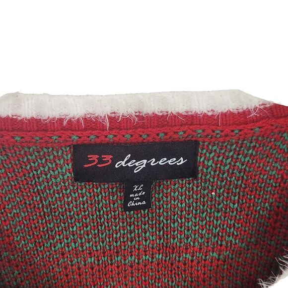 ADORABLE PUG UGLY CHRISTMAS SWEATER WOMEN XL DOG LOVER DUTCH BULLDOG - Picture 3 of 5